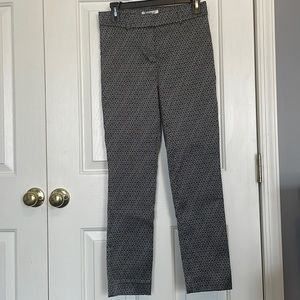 White House Black Market black and silver pants size 2